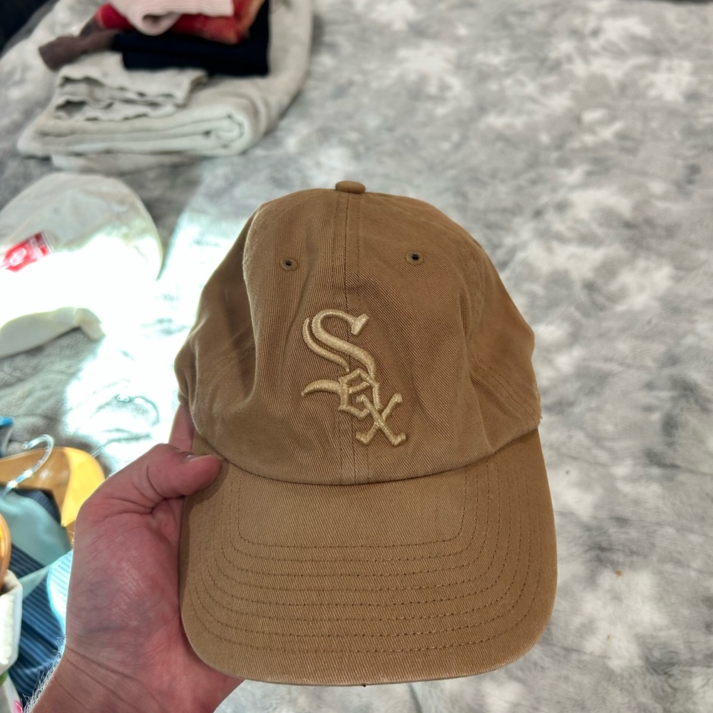 Tan Cap with Embroidered Logo